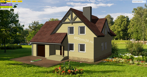 Популярный дизайн кровли и фасада 2025. Гибкая черепица. Самба. Рубин. Виниловый сайдинг лимон.