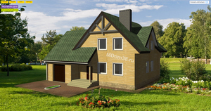 Популярный дизайн кровли и фасада 2025. Гибкая черепица. Самба. Малахит. Имитация бруса. Натуральный.