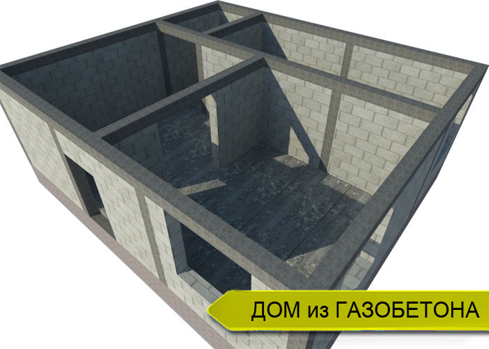Проект дома газобетон 1 этаж