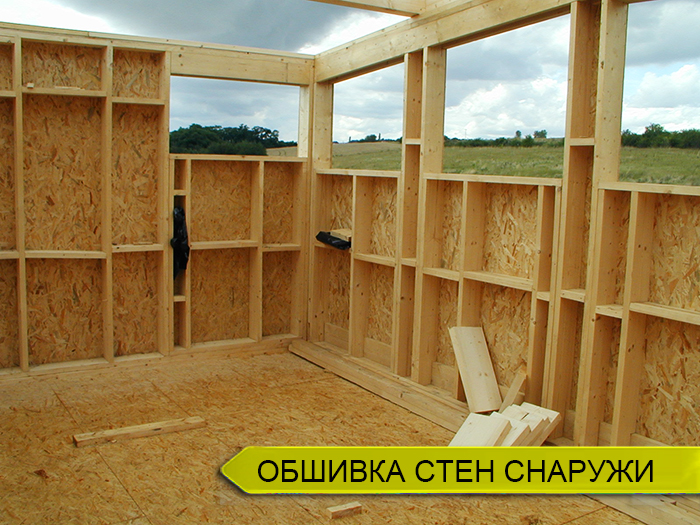 Обшивка стен снаружи