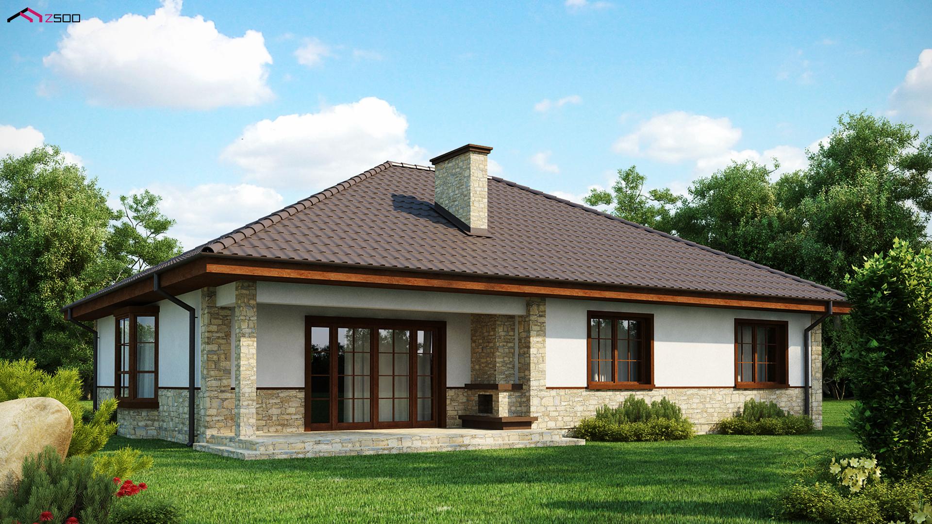 Проект дома Z10. 12 на 15 метров.