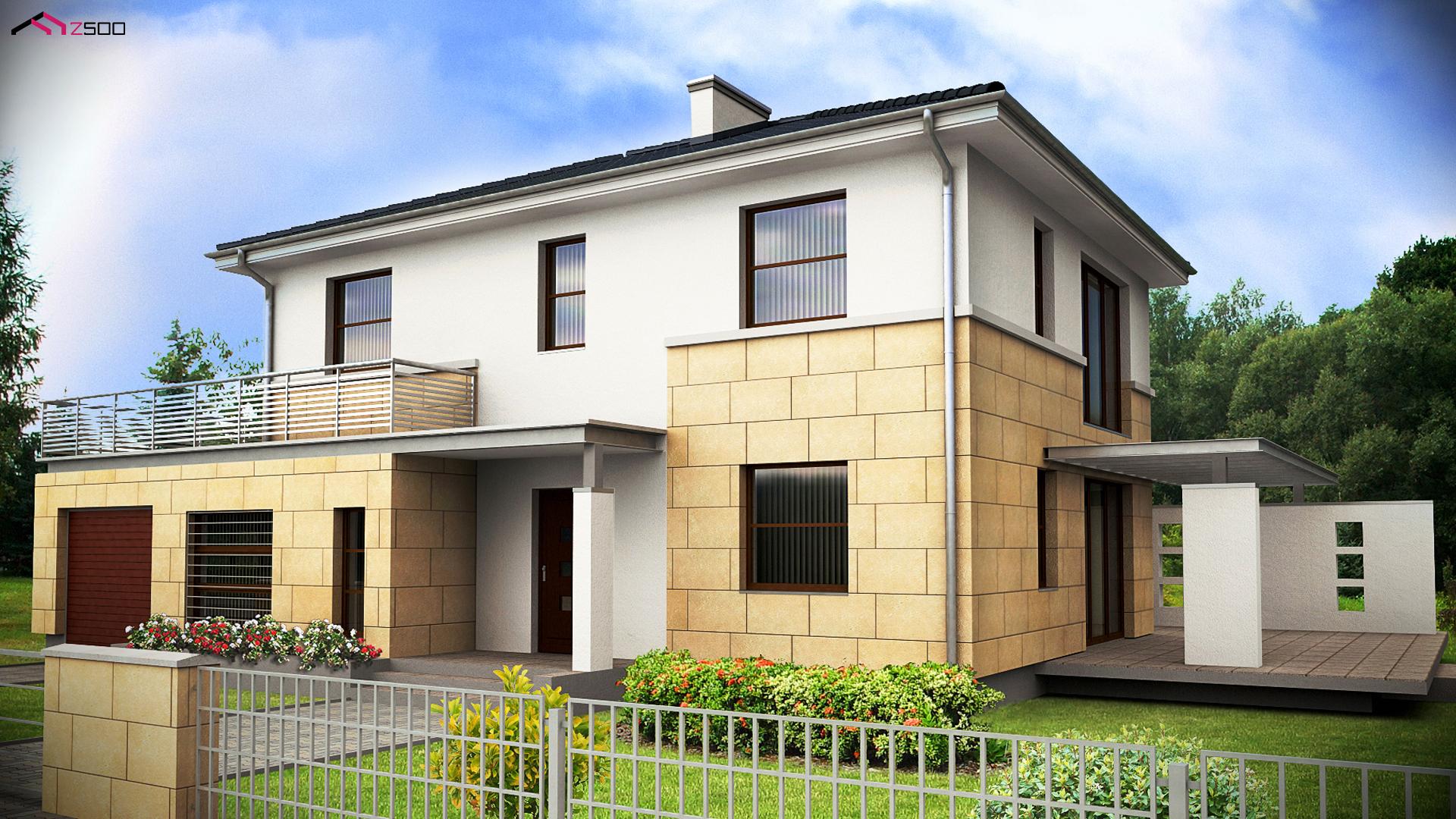 Проект дома Z29. 15 на 9 метров.