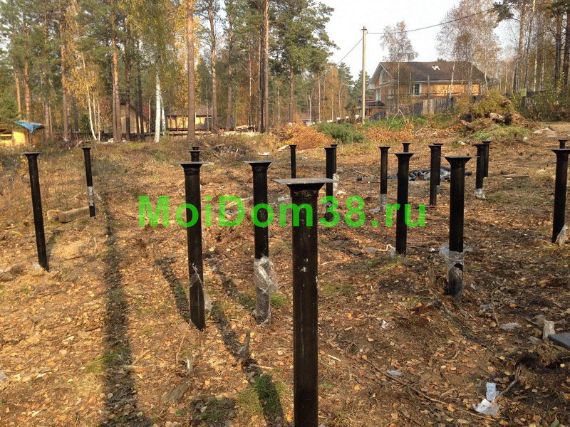 Свайно-винтовой фундамент в Иркутске