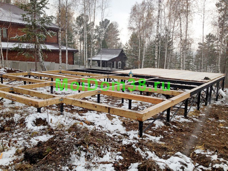 Свайно-винтовой фундамент в Иркутске