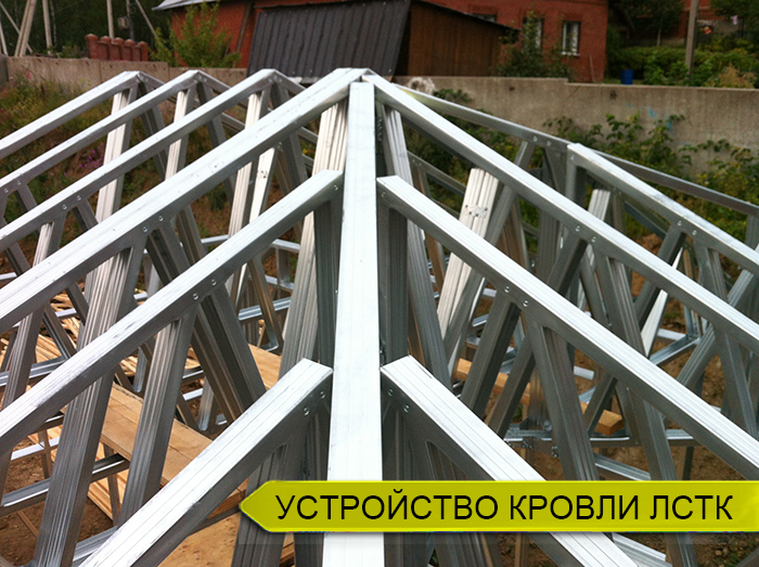 Устройство кровли ЛСТК